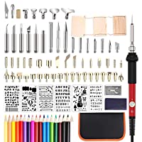 99pcs Kit Pirograbador de Madera- herramienta profesional de leña Pancellent con soldador- juego de herramientas…
